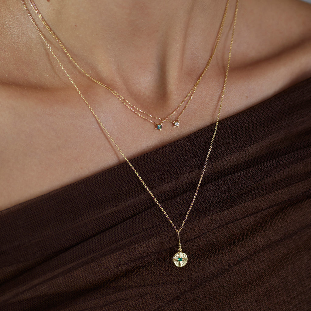 Gold north clearance star necklace