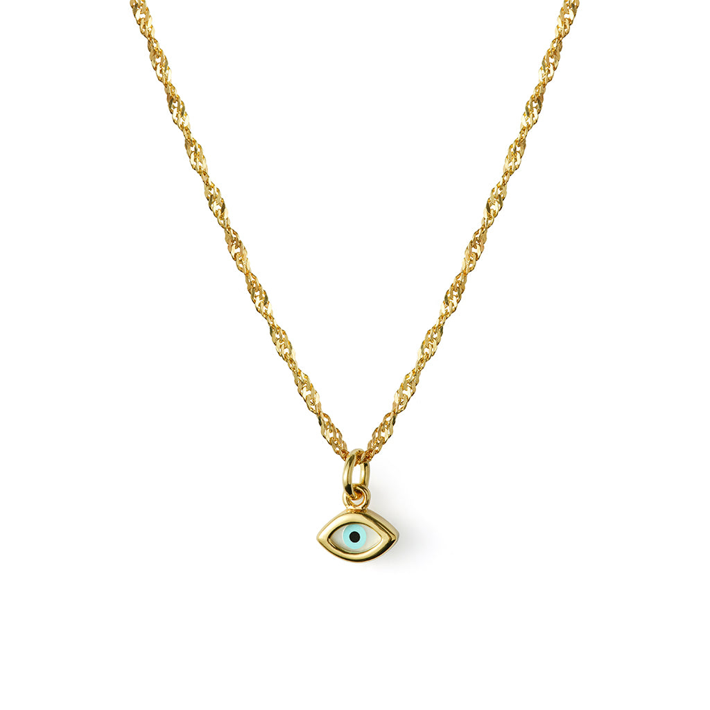 Evil eye store necklace gold