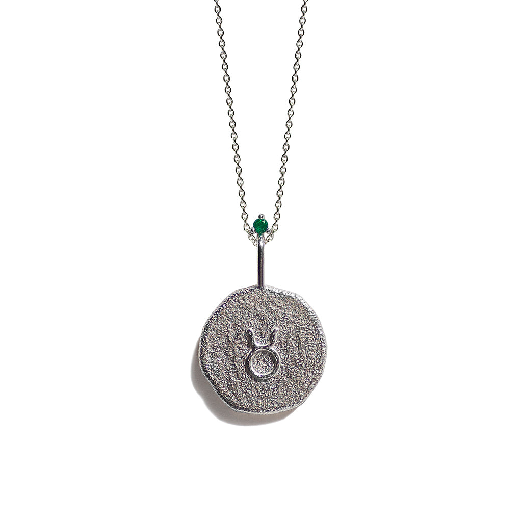 Taurus pendant silver deals